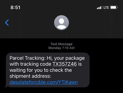 Package tracking scam