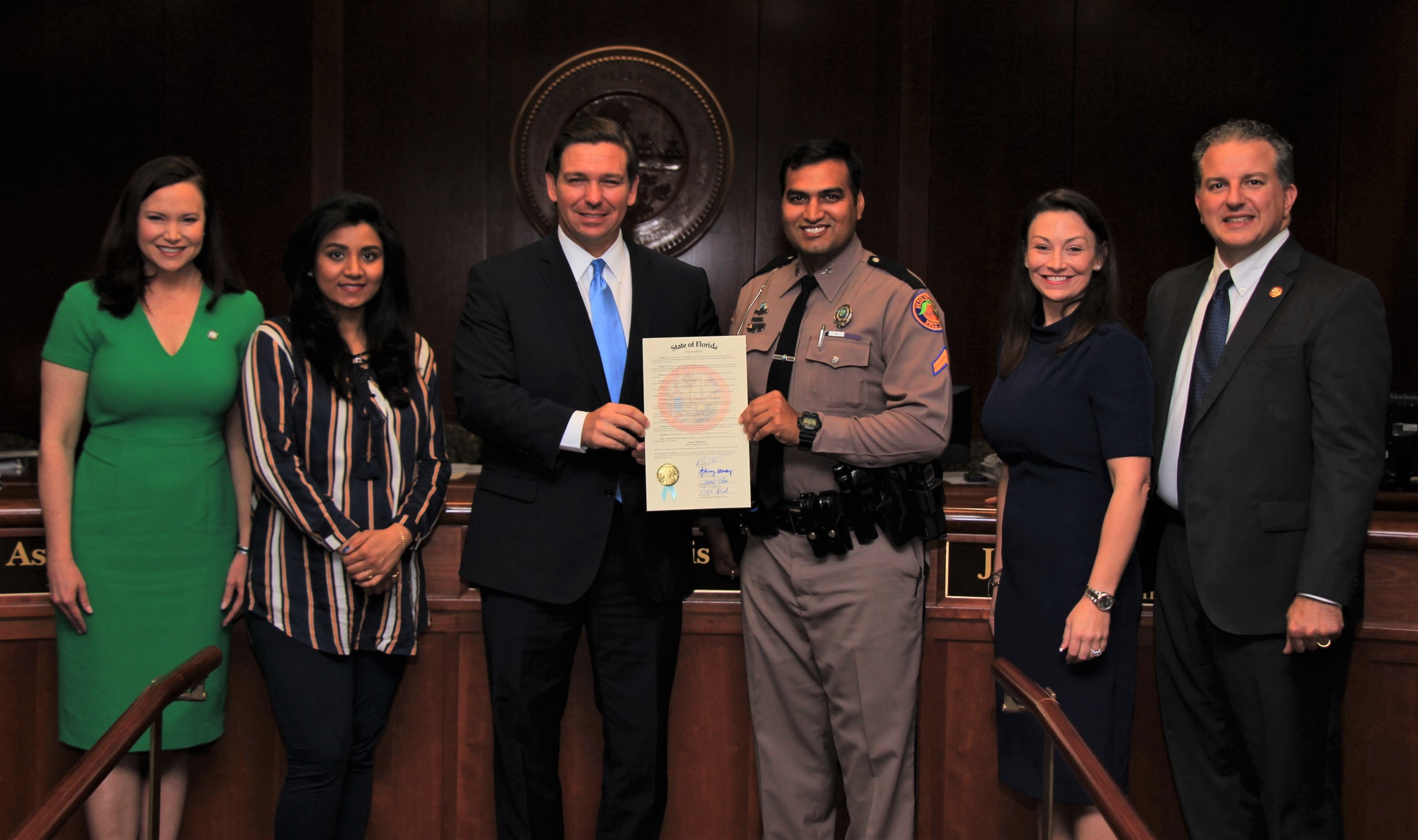 Governor DeSantis and Cabinet members