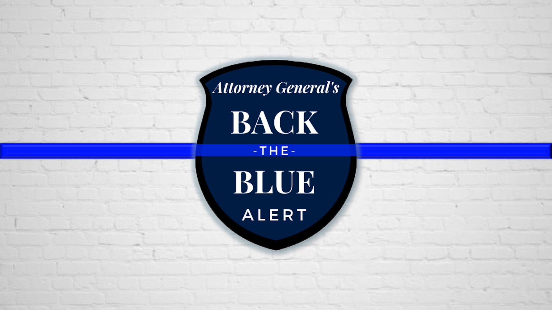 Back the blue Alert