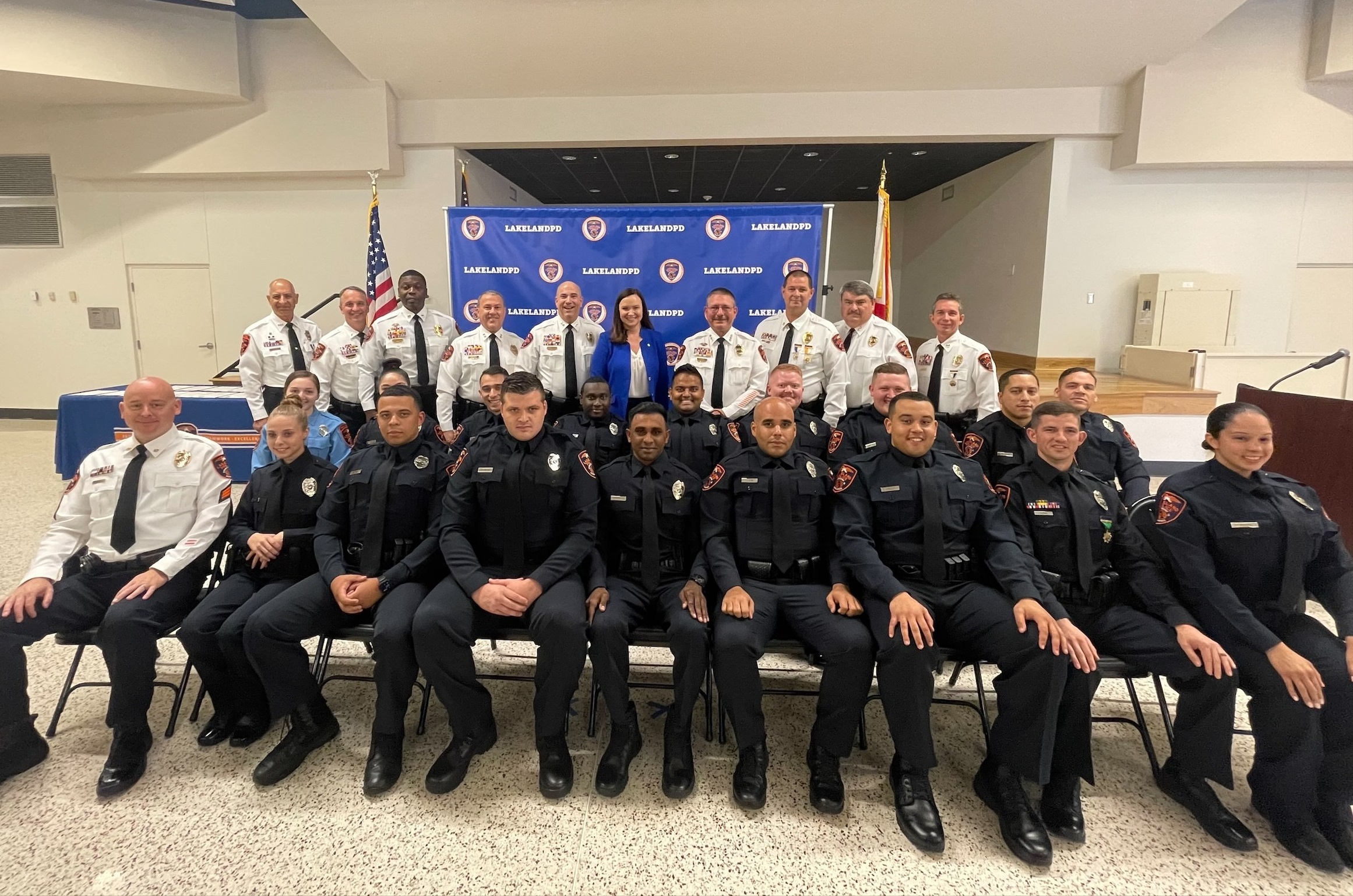 Sworn in Lakeland police officers