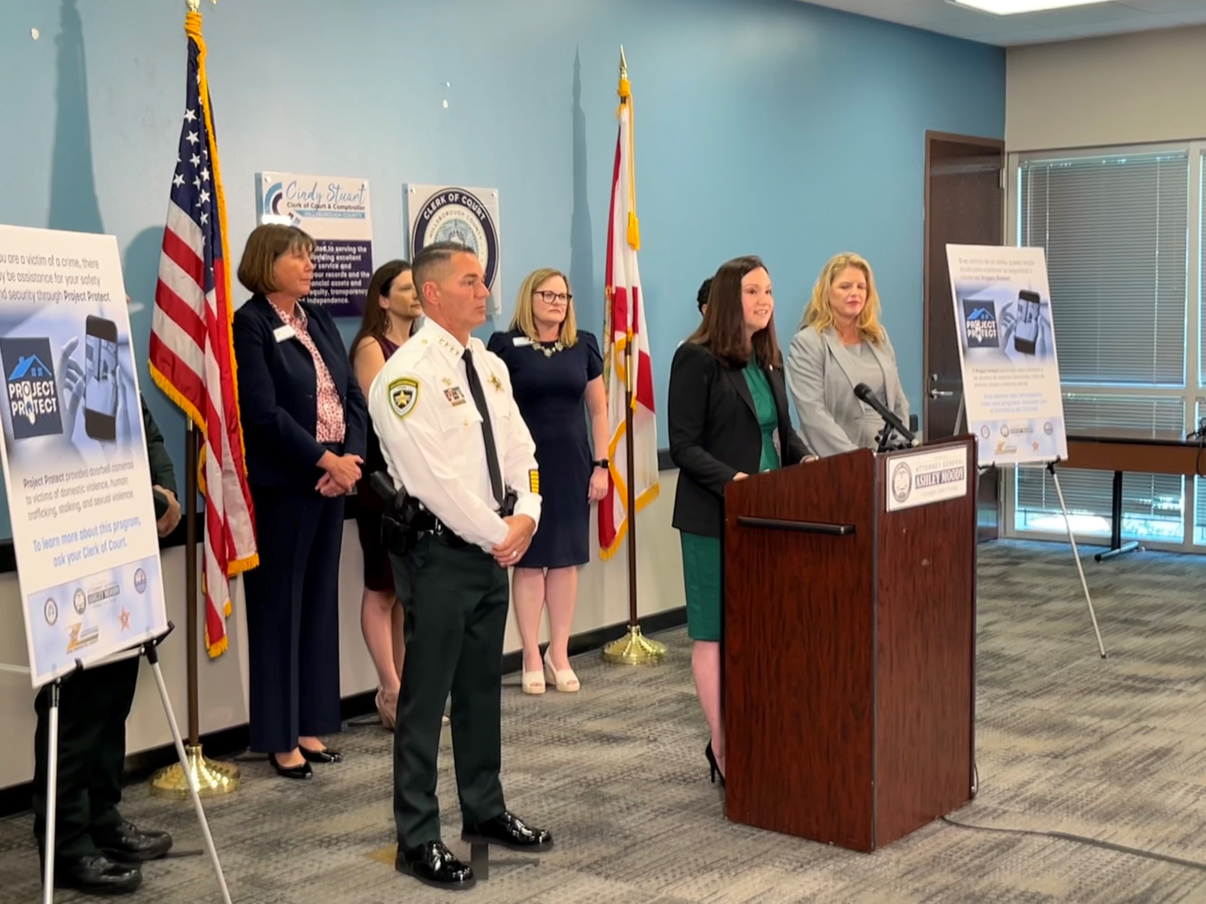 Local leaders announcing the launch of Project Protect