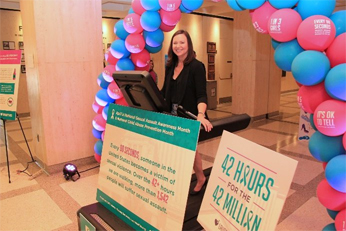 Treadmill in the rotunda