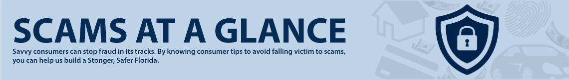 Scams at a glance banner